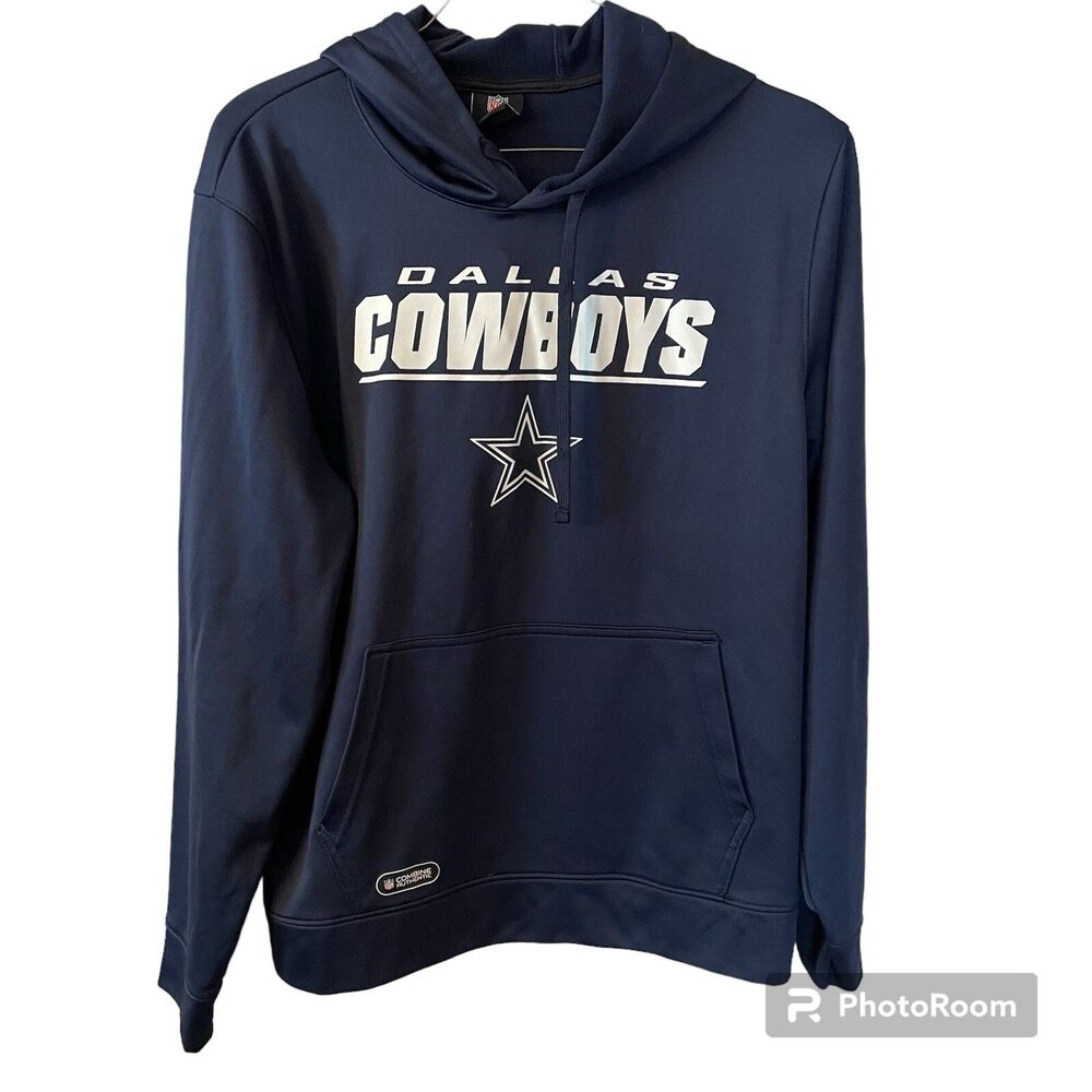 Dallas Cowboys Hoodie Mens XL Blue New Era Combine Authentic Team Apparel